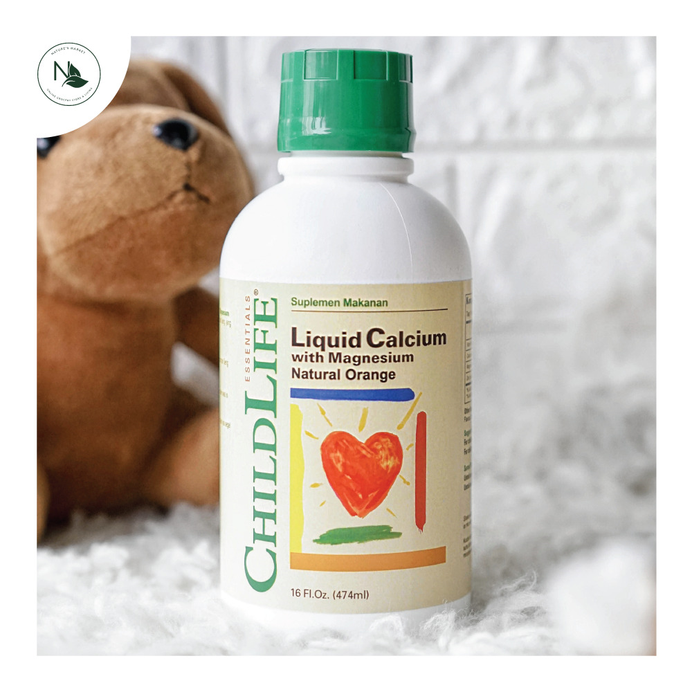 ChildLife, Liquid Calcium with Magnesium, Natural Orange Flavor 474ml (BPOM)