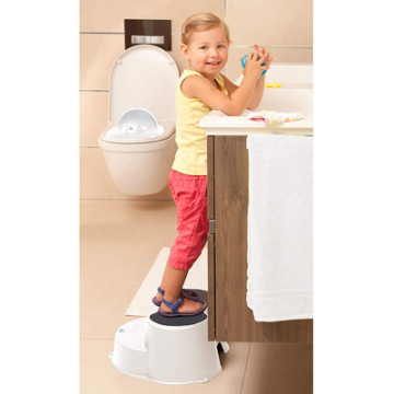 Rotho Baby Design Nature Children's Step Stool Bathroom Stool Neutral Design 