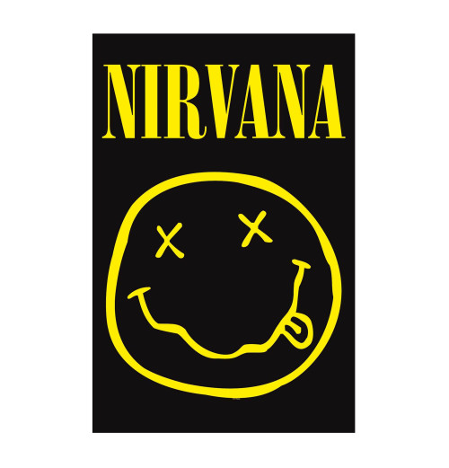 Nirvana - Smiley Textile Poster