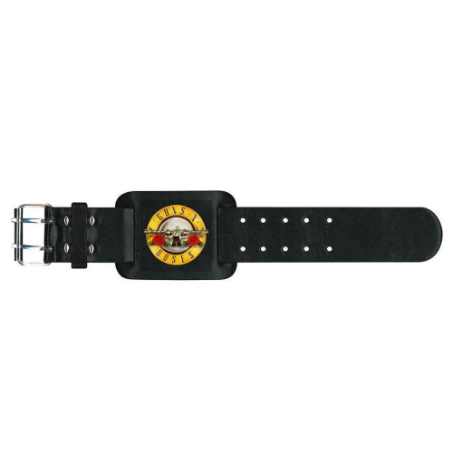 Guns N Roses - Bullet Logo Leather Wriststrap