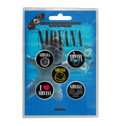 Nirvana - Nevermind Button Badge Pack
