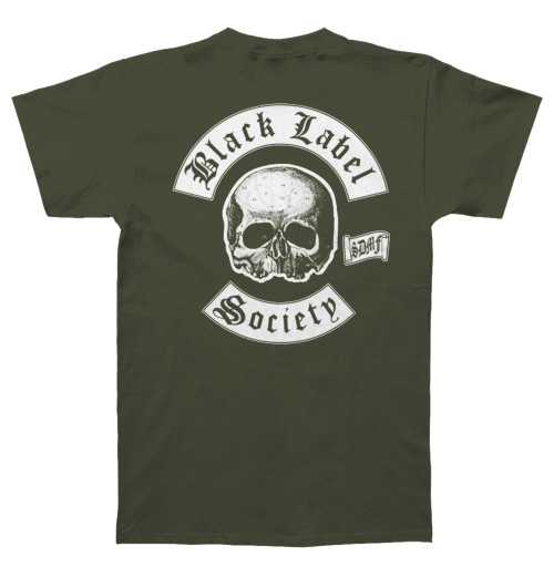 Black Label Society - Skull Logo Pocket Olive
