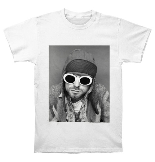 Kurt Cobain - Sunglasses Photo White
