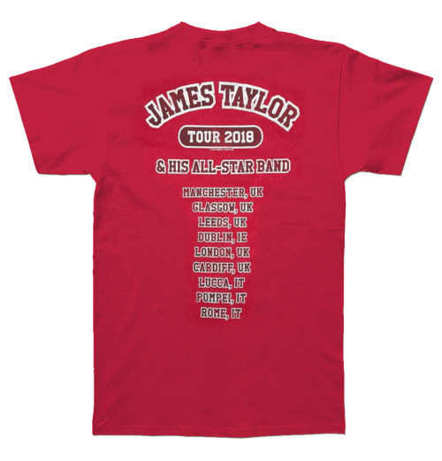 James Taylor - 2018 Tour Logo Red