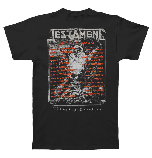 Testament - Titans Of Creation Grey Europe 2020 Tour