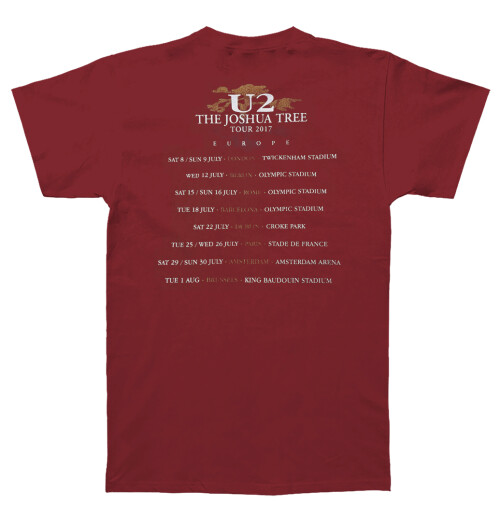 U2 - Joshua Tree 2017 Red