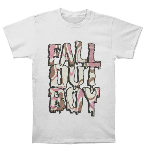 Fall Out Boy - Neapolitan Logo White