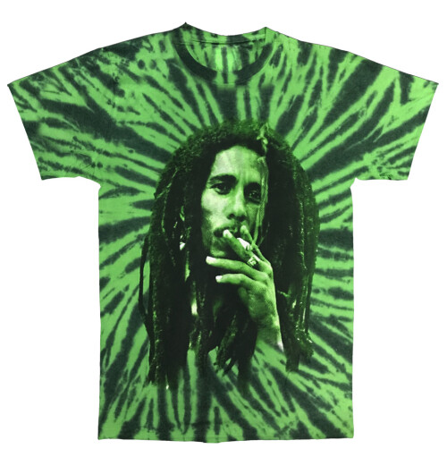 Bob Marley - Smoke Green Dip Dye