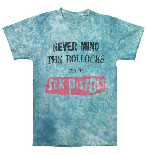 Sex Pistols - Never Mind The Bollocks Distressed Blue Dip Dye