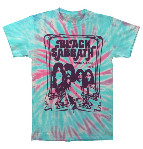 Black Sabbath - World Tour '78 Green Tie Dye