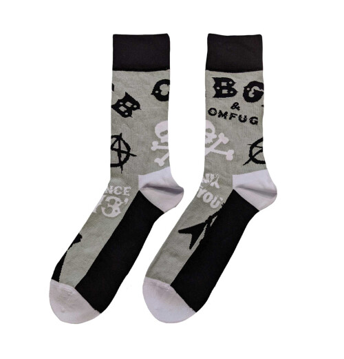 CBGB - Logos Grey Socks
