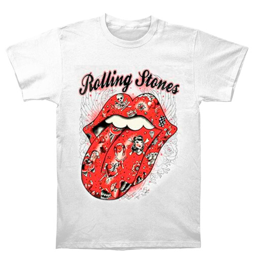The Rolling Stones - Tattoo Flash White