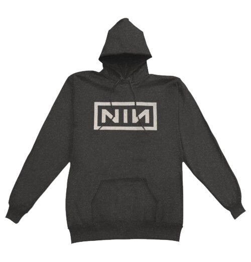 Nine Inch Nails - Classic Logo Charcoal Hoodie