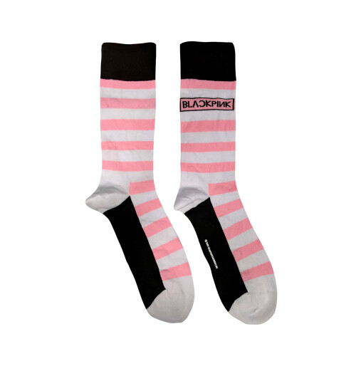 Blackpink - Stripes & Logo White Socks