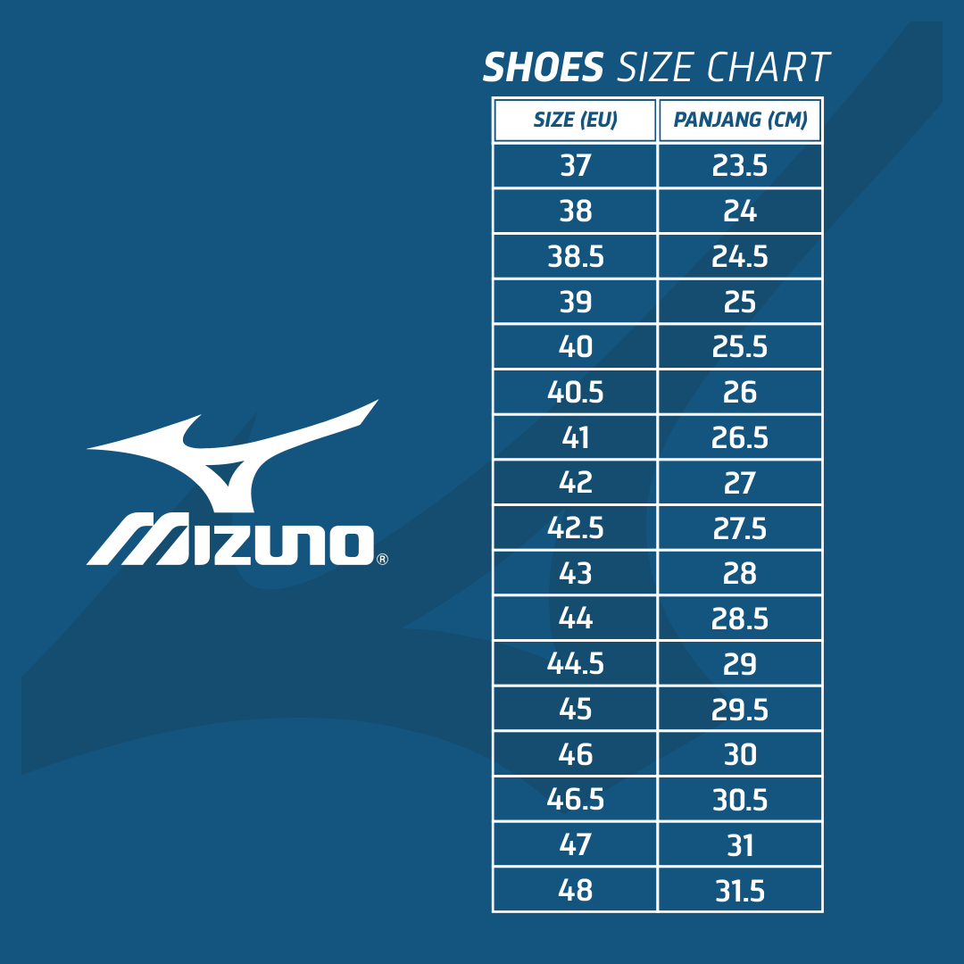 Mizuno Helmet Size Chart