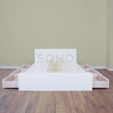 Tempat Tidur Laci - Helsinky Bed 160 x 200 Ivory